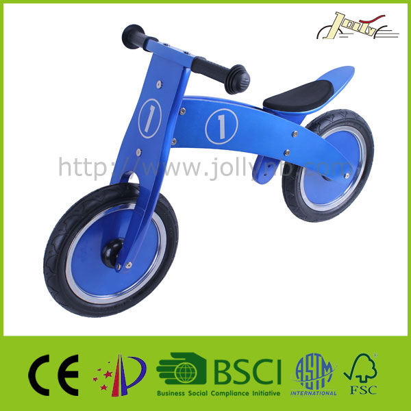 boys wooden balance bike